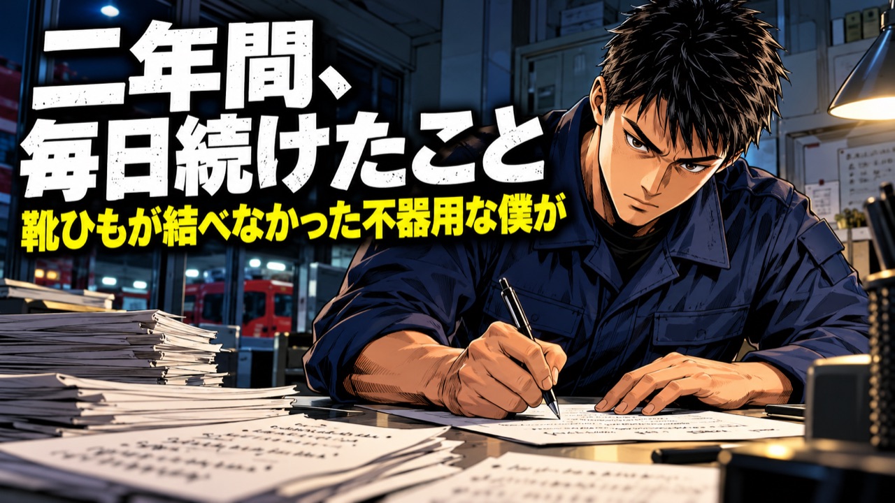 二年間、毎日続けたこと。靴ひもが結べなかった不器用な僕が