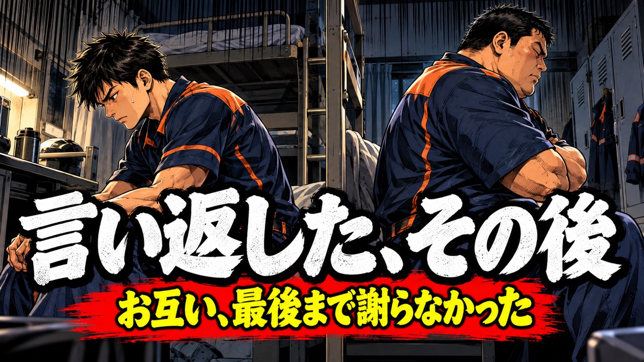 職場で先輩に言い返したその後｜1か月口をきかなかった元消防士の人間関係のリアル